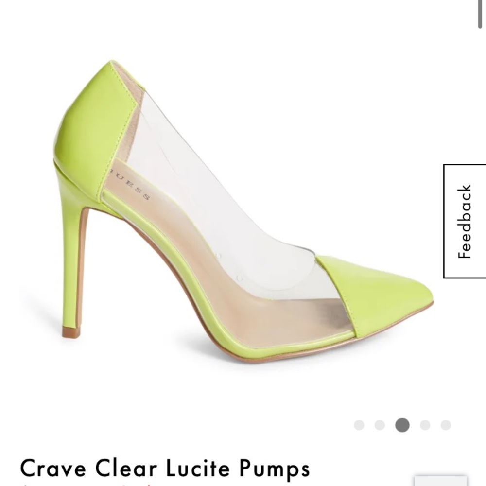 GUESS Crave Clear Lucite Pumps